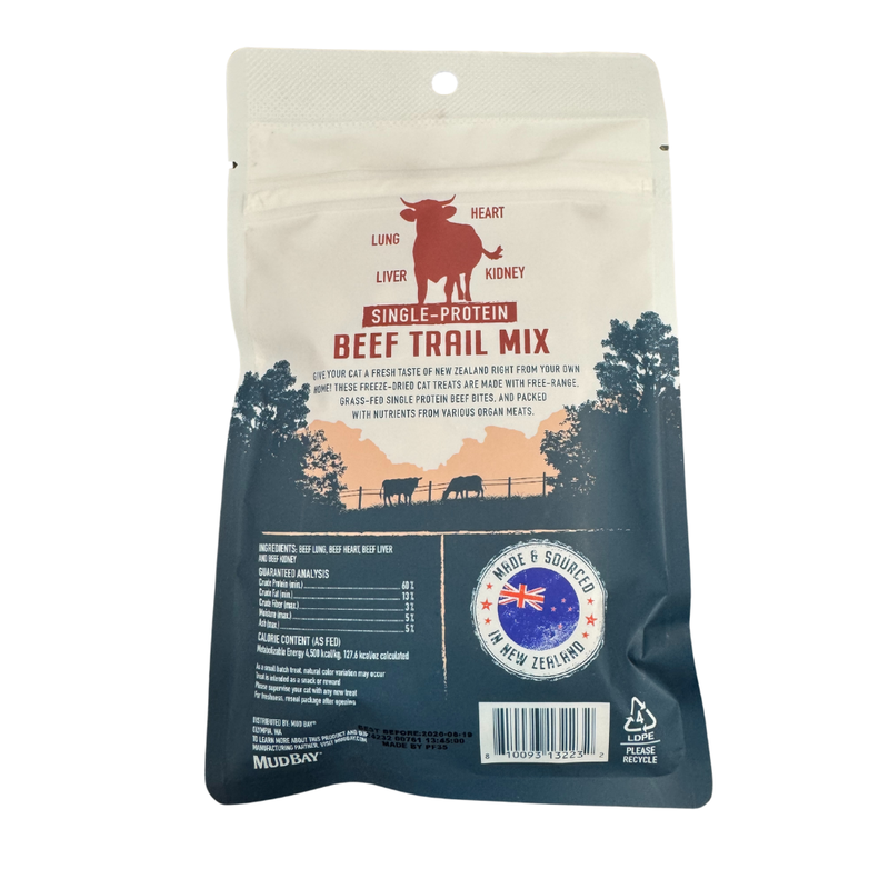 Mud Bay Cat Tales Cat Treats, Beef Trail Mix, 1-oz image number null