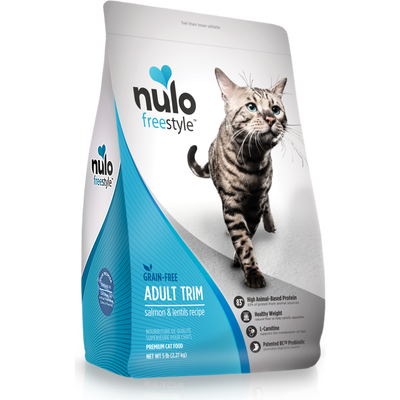 Nulo Freestyle Grain-Free Dry Cat Food, Adult Trim, Salmon & Lentils