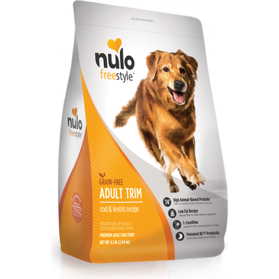 Nulo Freestyle Grain-Free Dry Dog Food, Adult Trim, Cod & Lentils