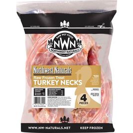 Northwest Naturals Raw Frozen Dog Treats, Turkey Neck, 4-pack