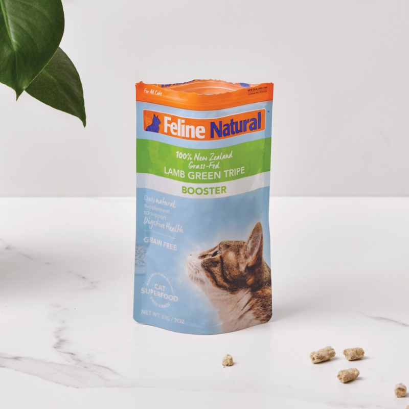 Feline Natural Booster Freeze-Dried Cat Food Topper, Lamb Tripe, 2-oz image number null