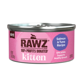 Rawz Kitten Pate Canned Cat Food, Salmon & Tuna