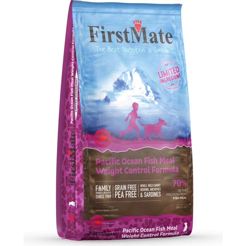 FirstMate Grain-Free Dry Dog Food, Weight Control, Ocean Fish image number null