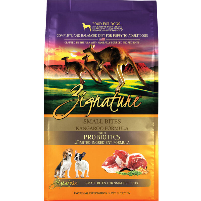 Zignature Limited Ingredient Dry Dog Food, Small Bites, Kangaroo, 4-lb image number null