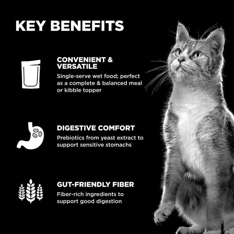 Go! Solutions Booster Wet Cat Food, Digestive Health, Minced Chicken & Duck with Gravy, 2.5-oz image number null