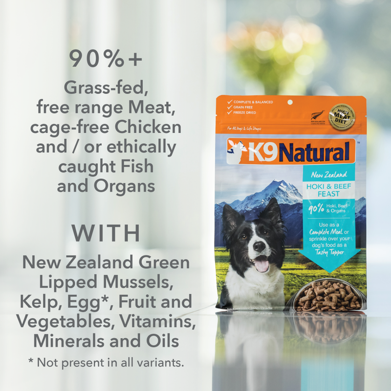 K9 Natural Freeze-Dried Dog Food, Lamb & King Salmon, 17.6-oz image number null