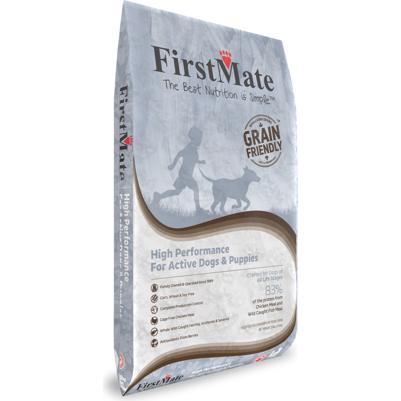 FirstMate Grain Friendly Dry Dog Food, High Performance Active & Puppy image number null