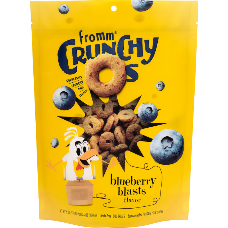 Fromm Crunchy Os Dog Treats, Blueberry Blasts, 6-oz image number null