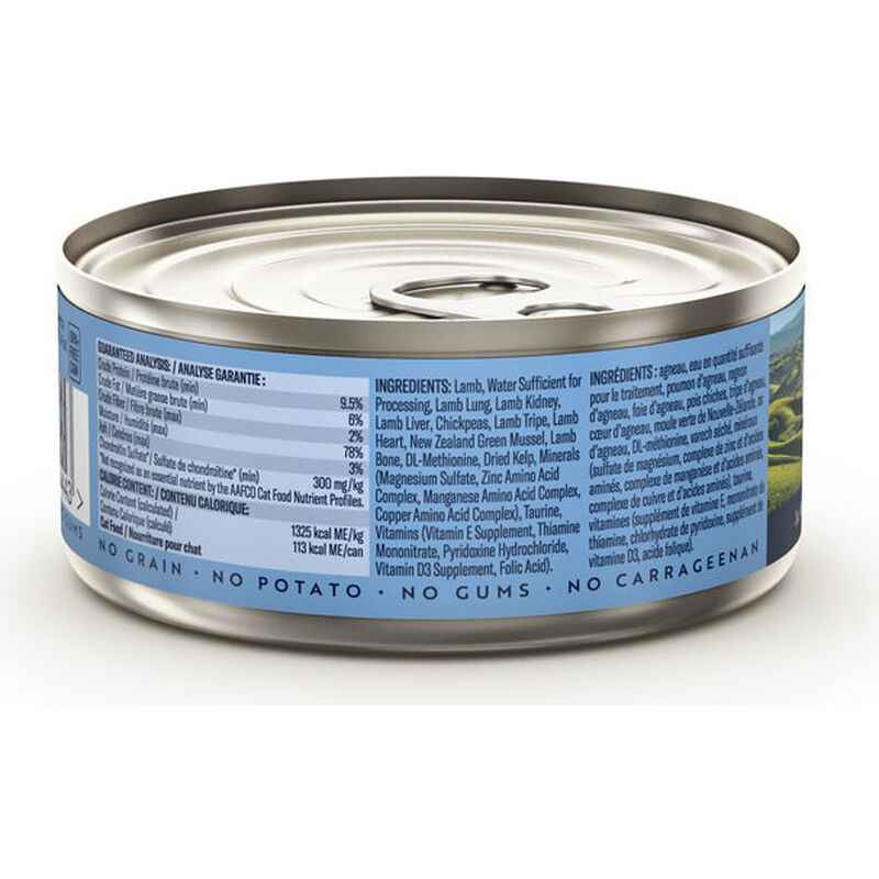 ZIWI Peak Original Series Canned Cat Food, Lamb, 3-oz image number null