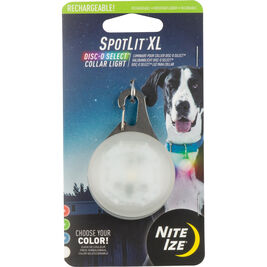 Nite Ize SpotLit Rechargeable LED Dog Collar Light, Disc-O Select