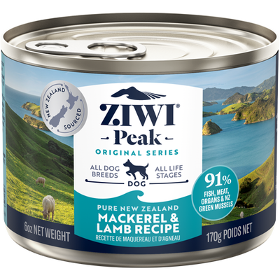 ZIWI Peak Original Series Canned Dog Food, Mackerel & Lamb