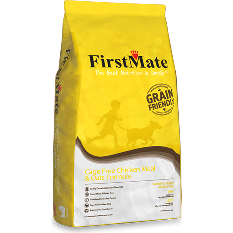 FirstMate Grain Friendly Dry Dog Food, Chicken & Oats image number null