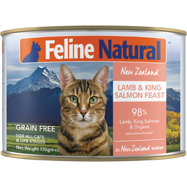 Feline Natural Canned Cat Food, Lamb & Salmon