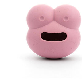 Frogg Rubber Treat-Dispensing Dog Toy, Robert, Pink, 2.8-in