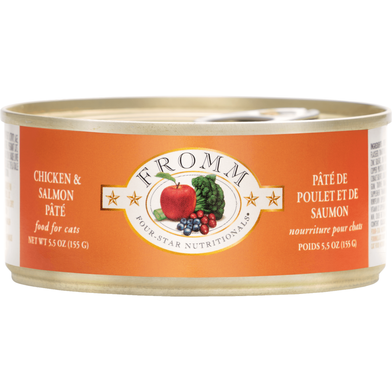 Fromm Four-Star Canned Cat Food, Chicken & Salmon Pate image number null