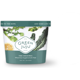 Green Juju Whole Food Frozen Pet Food Topper, Just Greens, 15-oz
