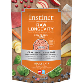 Instinct Longevity Raw Frozen Cat Food, Adult, Beef &&nbsp;Cod