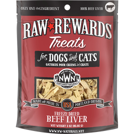 Northwest Naturals Raw Rewards Freeze-Dried Dog & Cat Treats, Beef Liver