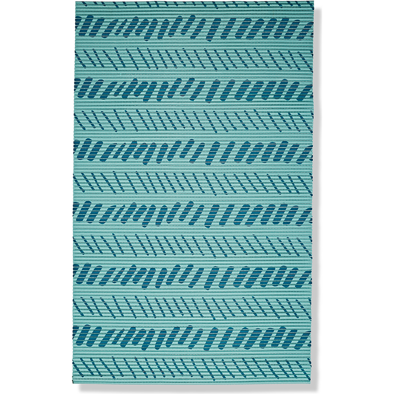 Mud Bay Foam Cat Litter Mat, Blue Lines image number null