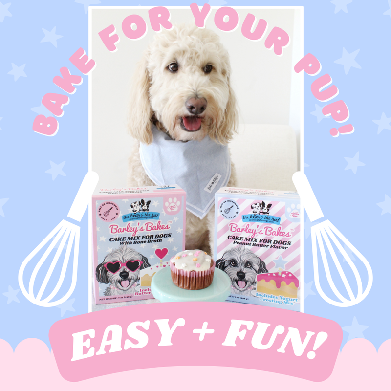 The Bear & The Rat Barley's Bakes Dog Cupcake Mix, Bone Broth, 9-oz image number null