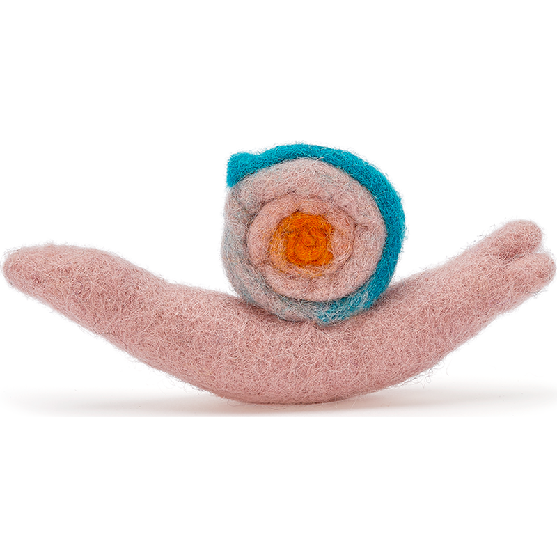 Mud Bay Felted Snail Cat Toy image number null