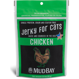 Mud Bay Jerky Cat Treats, Chicken, 3-oz