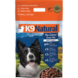 K9 Natural Freeze-Dried Dog Food, Beef