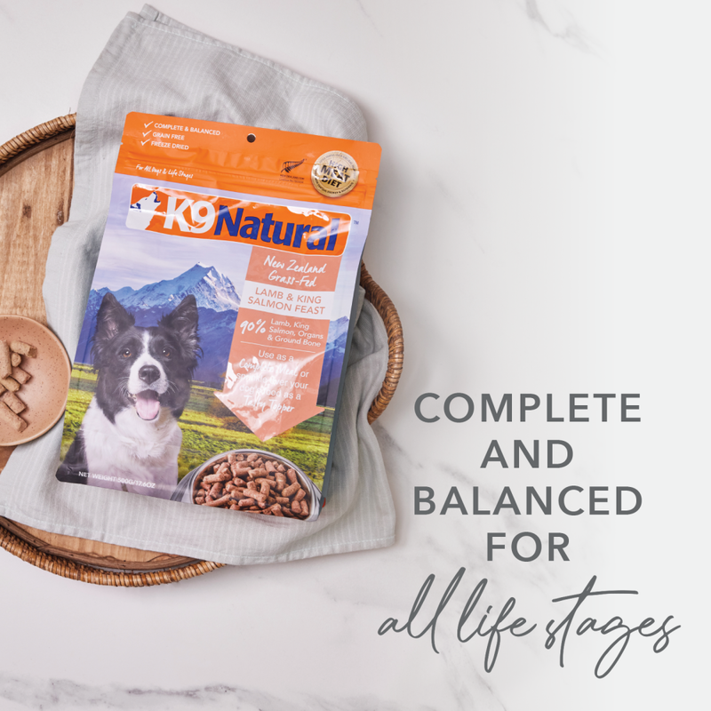 K9 Natural Freeze-Dried Dog Food, Lamb & King Salmon, 17.6-oz image number null