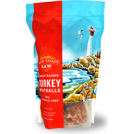 Wild Coast Raw Frozen Dog Food, Meatballs, Turkey