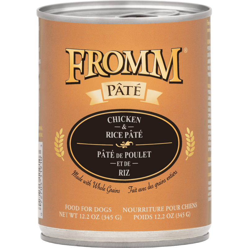 Fromm Pate Canned Dog Food, Chicken & Rice, 12.2-oz image number null