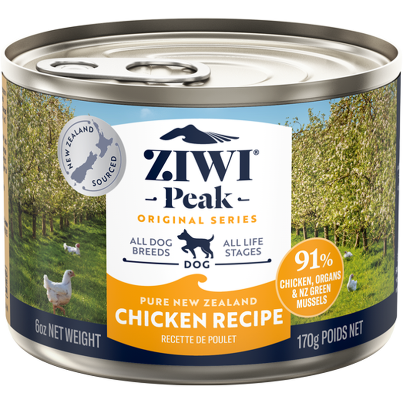 ZIWI Peak Original Series Canned Dog Food, Chicken, 6-oz image number null