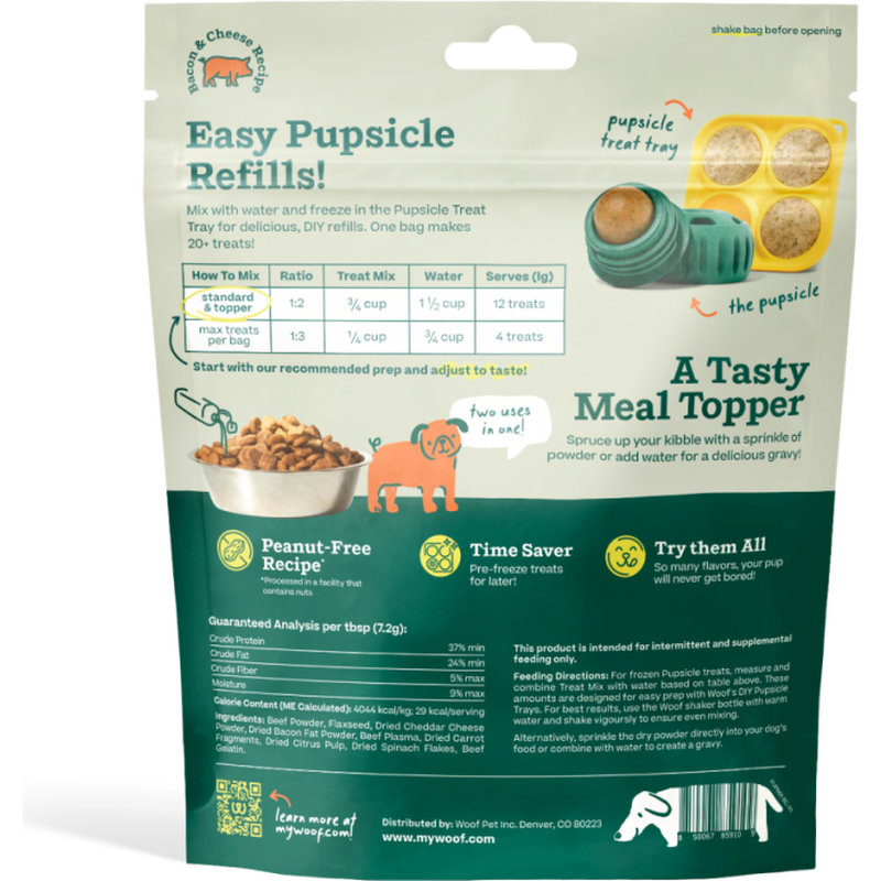 Woof Pupsicle Treat Mix, Bacon & Cheese, 5.5-oz image number null
