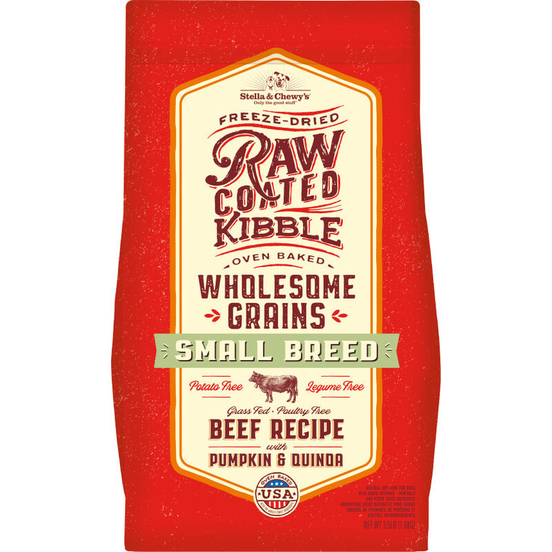 Stella & Chewy's&nbsp;Raw Coated Wholesome Grains Dry Dog Food, Small Breed, Beef, 3.5-lb image number null
