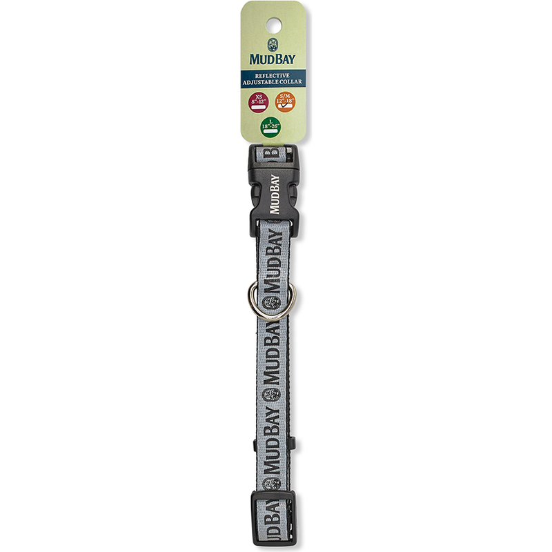 Mud Bay Reflective Dog Collar, Black image number null