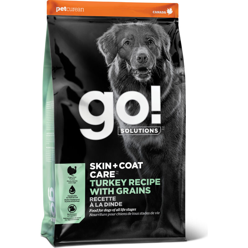 Go! Solutions Skin + Coat Care Dry Dog Food, Turkey & Grains image number null