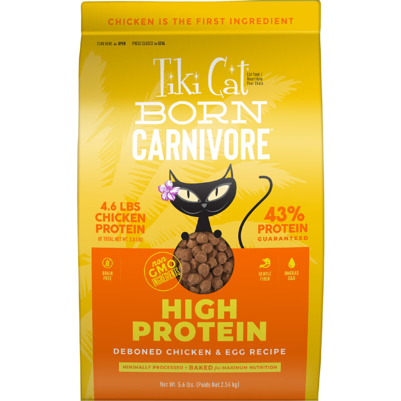 Tiki Cat Born Carnivore Dry Cat Food, High Protein, Chicken & Egg image number null