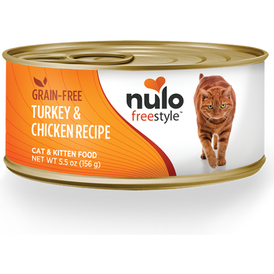 Nulo Freestyle Grain-Free Canned Cat Food, Pate, Turkey & Chicken
