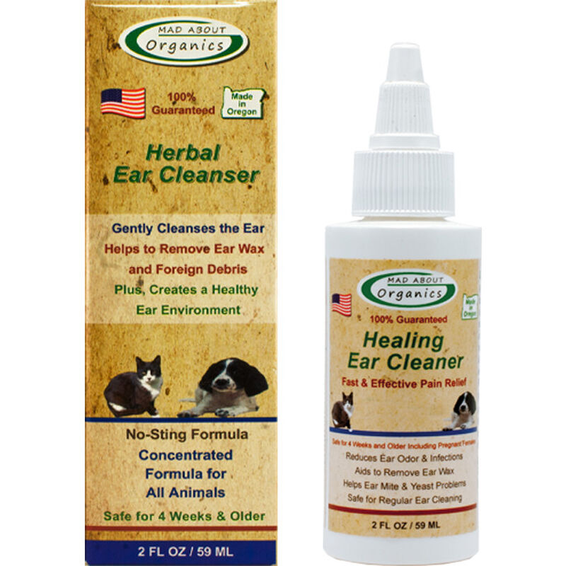 Mad About Organics Herbal Ear Cleanser for Pets, 2-oz image number null