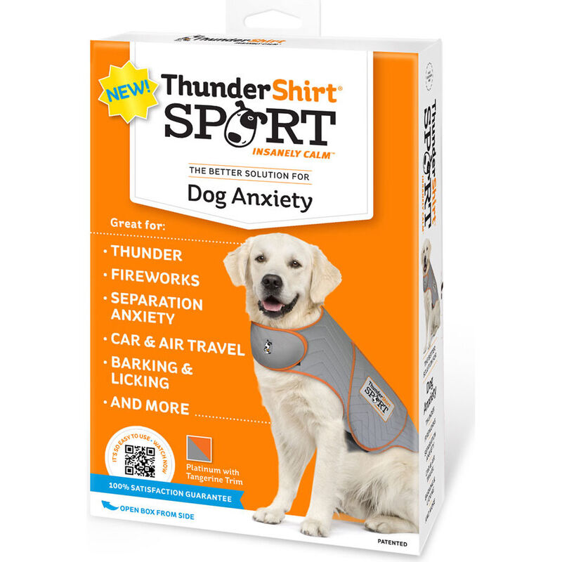 ThunderShirt SPORT Platinum Anxiety & Calming Solution for Dogs, Heather Grey, Small image number null