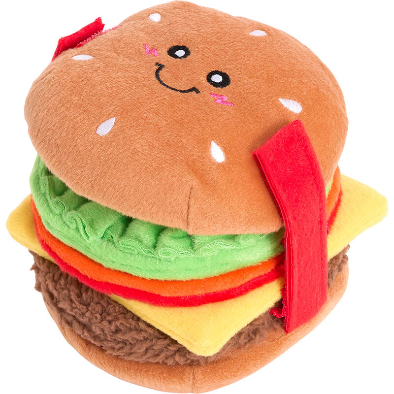 ZippyPaws Snufflerz Stacks Dog Toy, Cheeseburger image number null