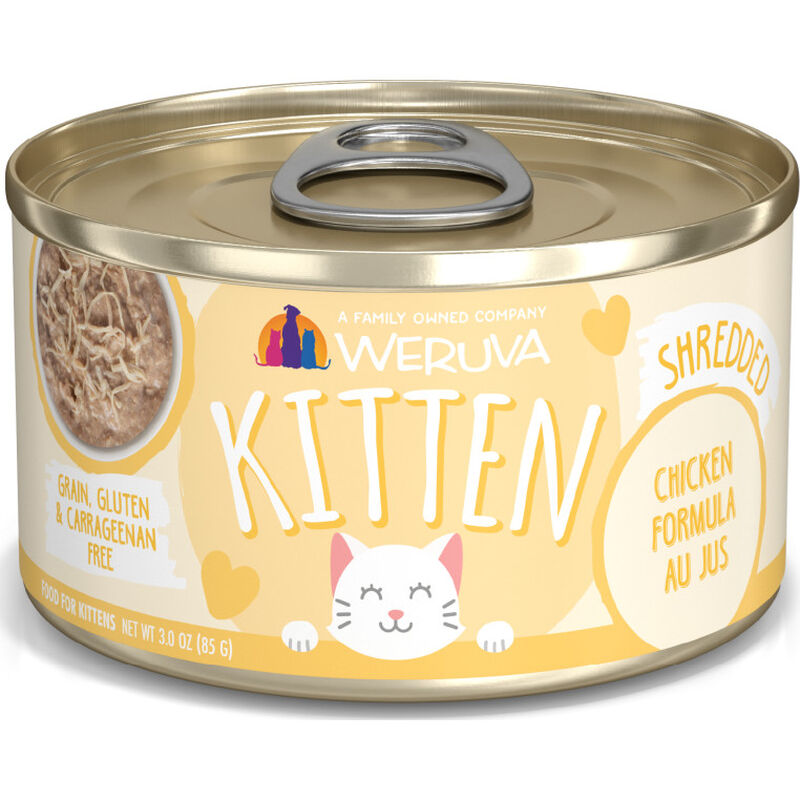 Weruva Kitten Canned Cat Food, Chicken Au Jus, 3-oz image number null