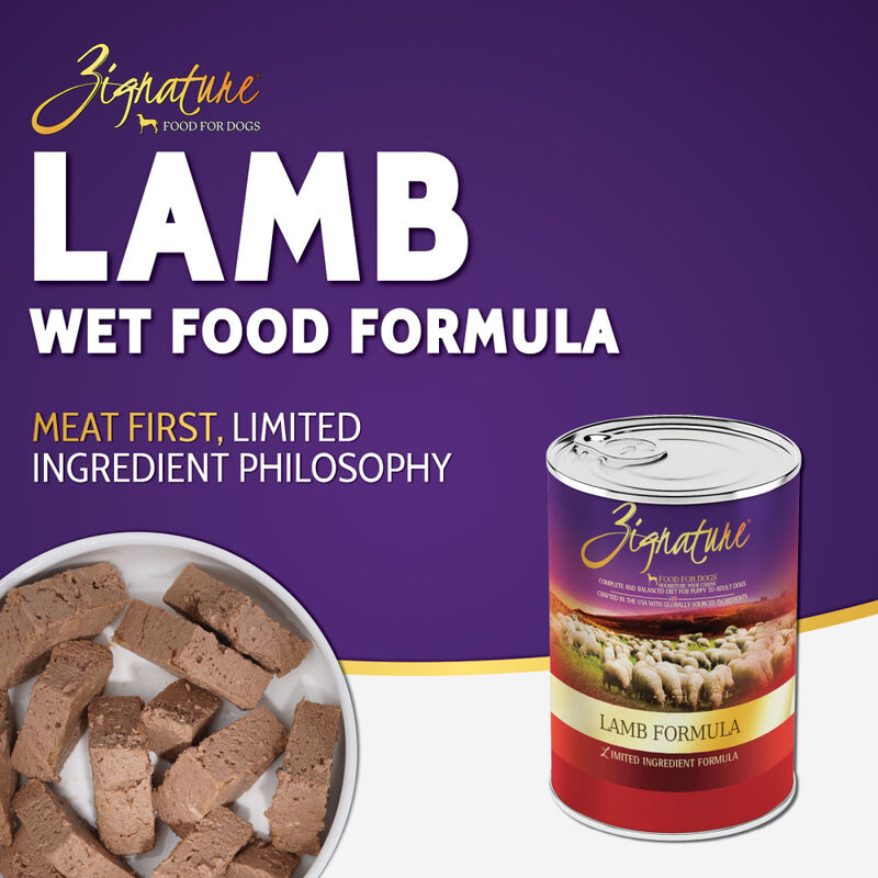 Zignature Limited Ingredient Canned Dog Food, Lamb, 13-oz image number null
