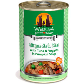 Weruva Classic Canned Dog Food, Cirque De La Mer, Tuna Veggies & Pumpkin Soup