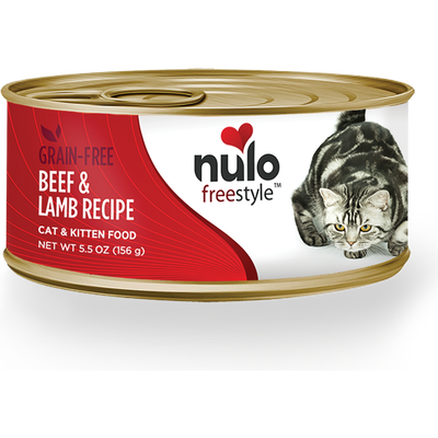 Nulo Freestyle Grain-Free Canned Cat Food, Pate, Beef & Lamb