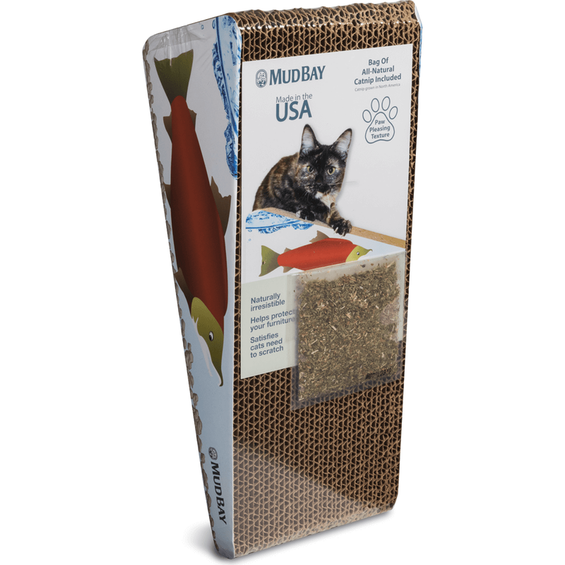 Mud Bay Salmon Cat Scratcher Ramp with Catnip image number null