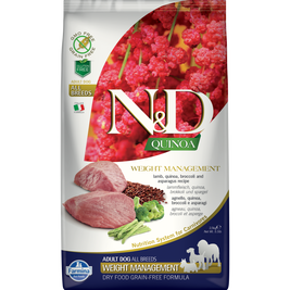Farmina N&D Quinoa Dry Dog Food, Weight Management, Lamb