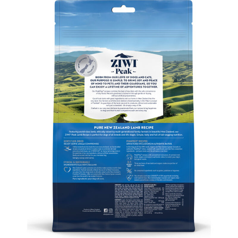 ZIWI Peak Original Series Air-Dried Dog Food, Lamb image number null