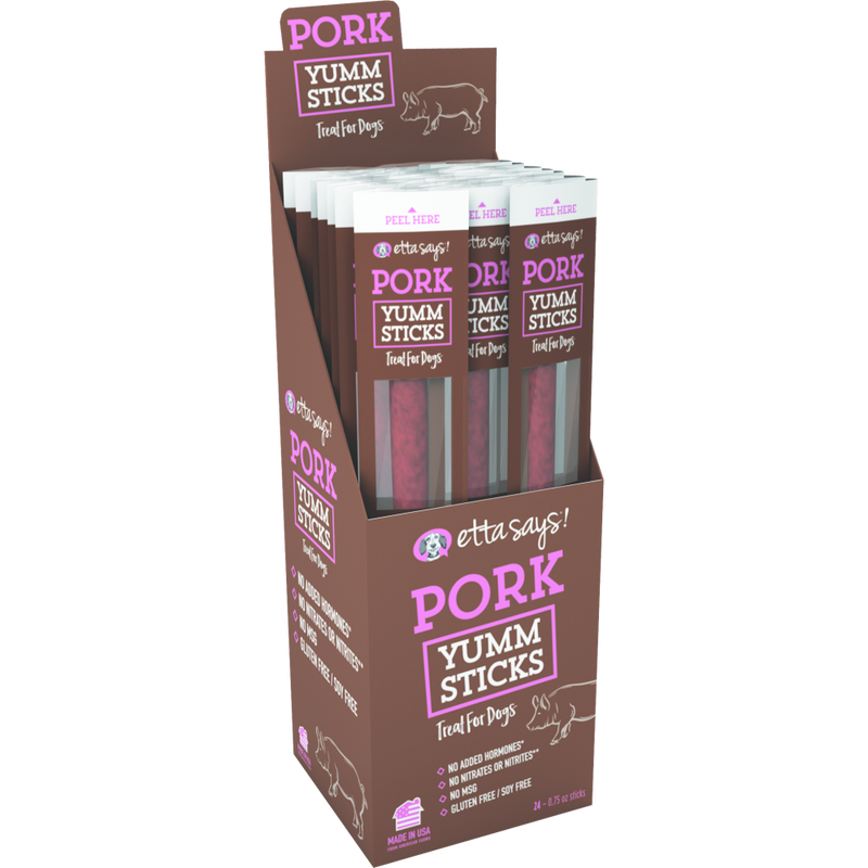 Etta Says! Yumm Stick Dog Treat, Pork image number null