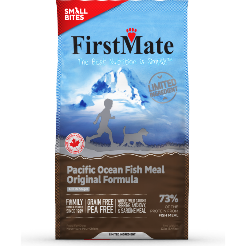 FirstMate Grain-Free Dry Dog Food, Small Bites, Ocean Fish image number null