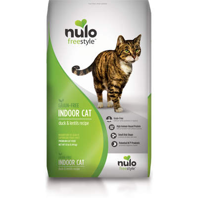 Nulo Freestyle Grain-Free Dry Cat Food, Indoor, Duck & Lentils